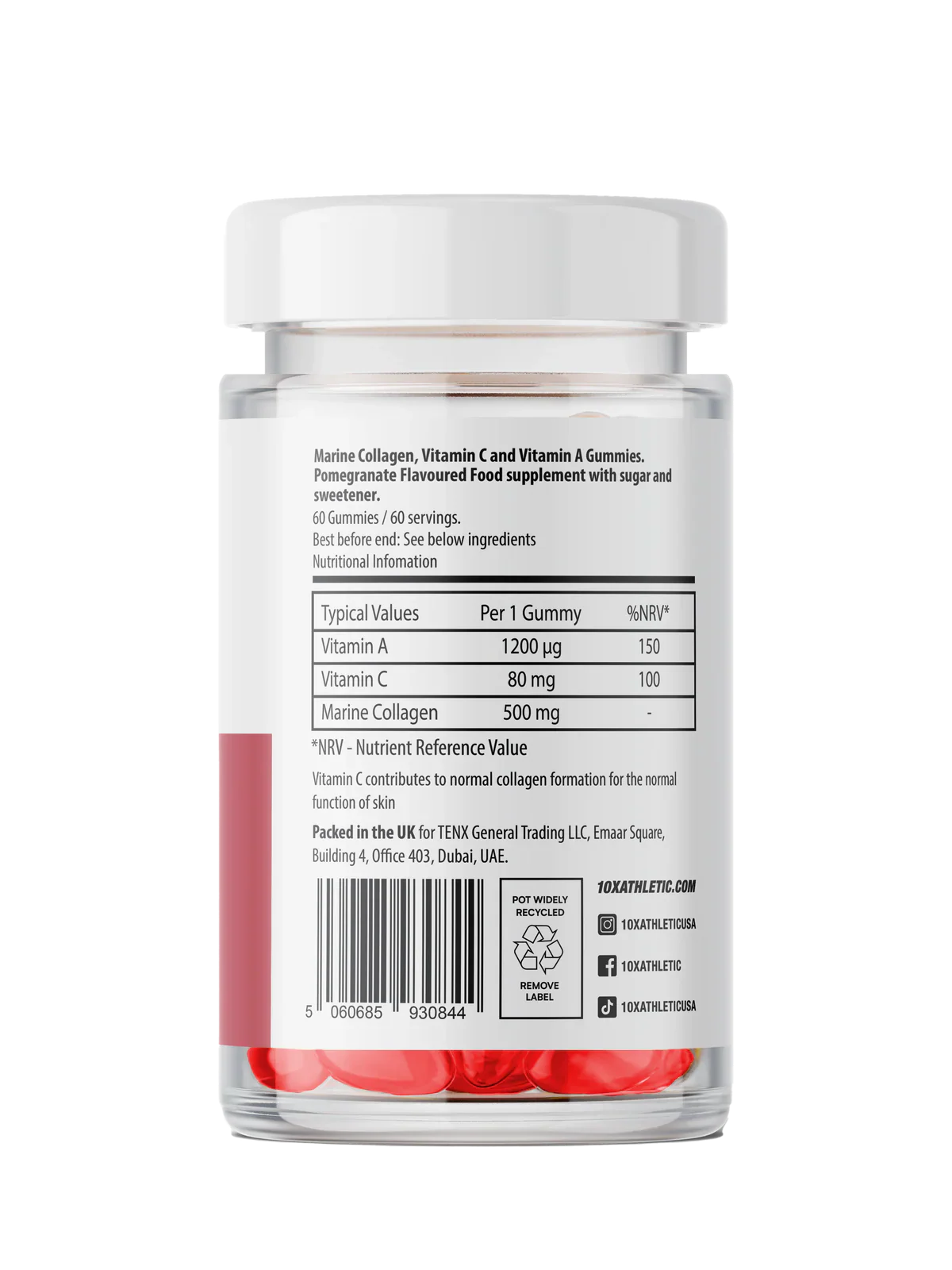 10X - Marine Collagen Gummies - 60 Gummies Supp City