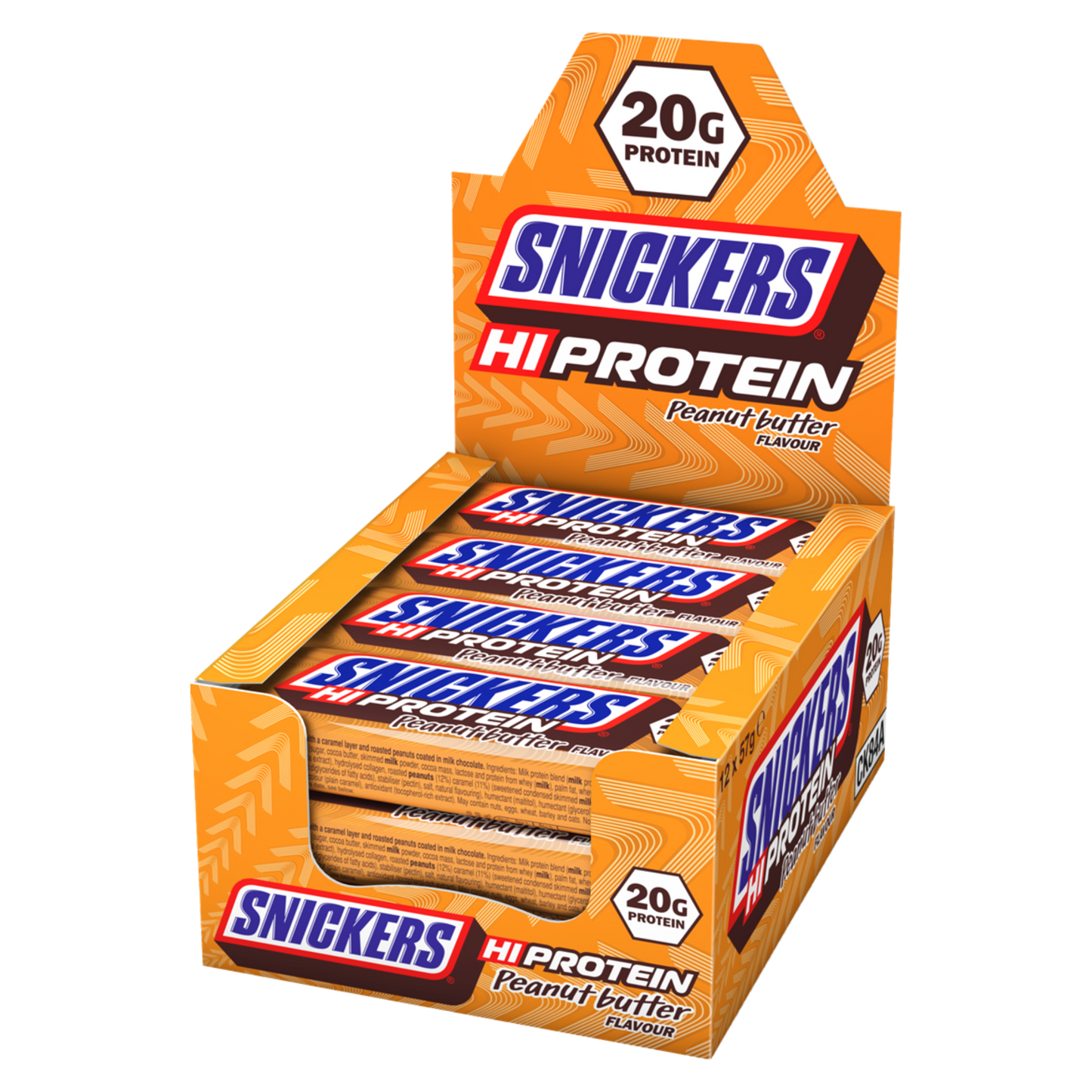 Snickers HiProtein - Peanut Butter Flavour - Bar - 12 x 55G