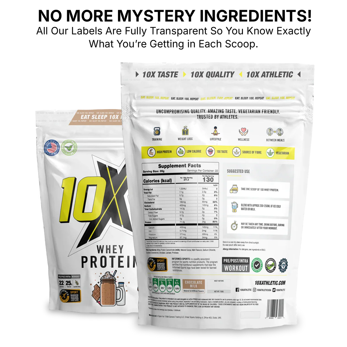10X - Whey Protein - 770G