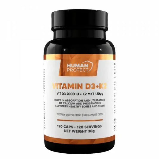 Human Protect - Vitamin D3+K2 - 120 Kapseln