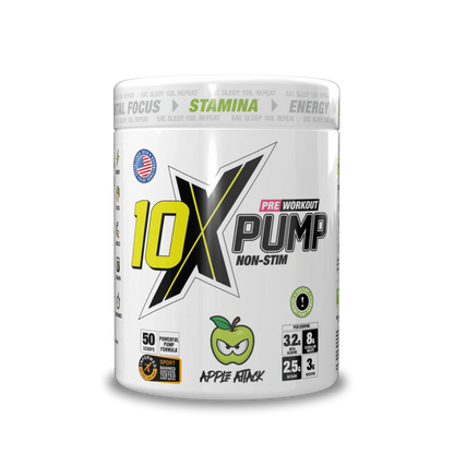 10X - Pump Stim Free Pre Workout - 600G