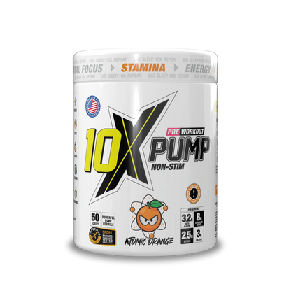 10X - Pump Stim Free Pre Workout - 600G