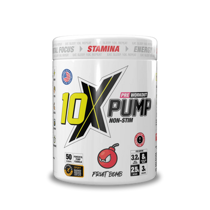 10X - Pump Stim Free Pre Workout - 600G
