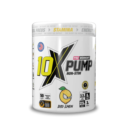 10X - Pump Stim Free Pre Workout - 600G