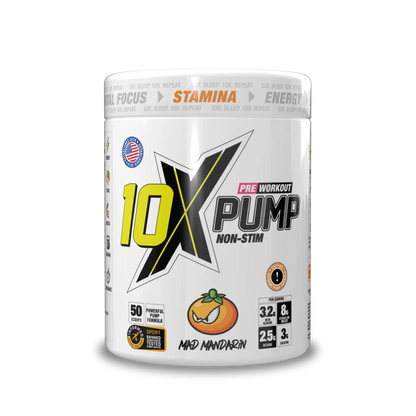 10X - Pump Stim Free Pre Workout - 600G