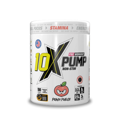 10X - Pump Stim Free Pre Workout - 600G