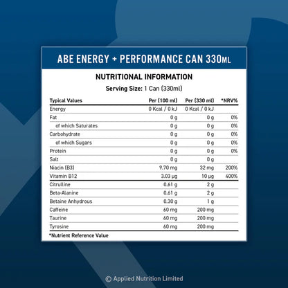 Applied Nutrition - ABE RTD CAN - Energy Drink - 12 x 330ML