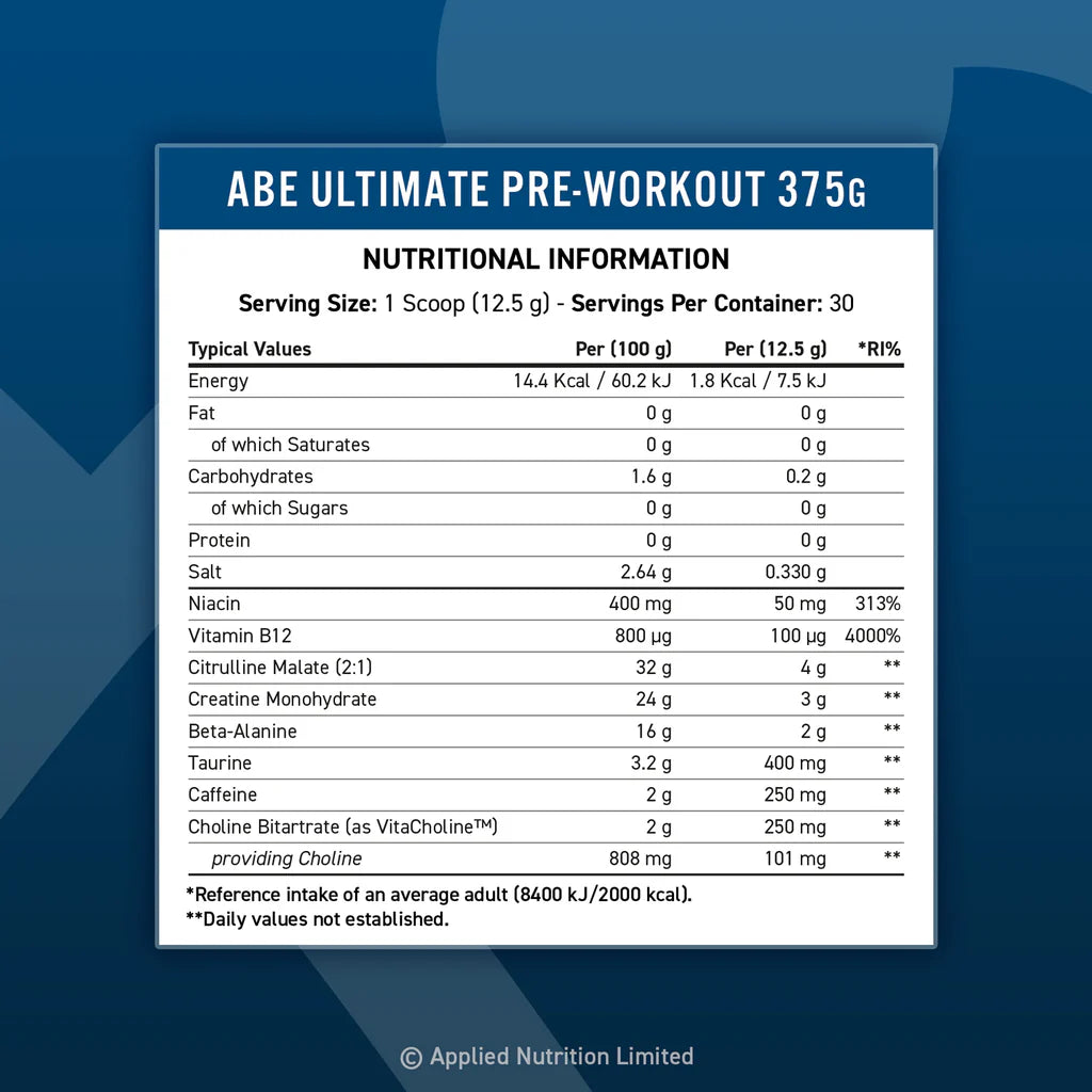 Applied Nutrition - ABE Pre-Workout - 375G