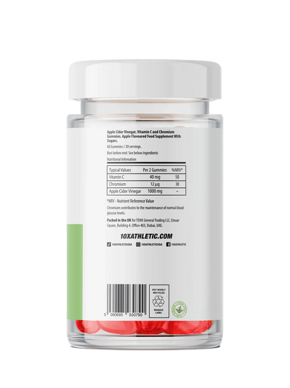 10X - Apple Cider Gummies - 60 gummies Supp City