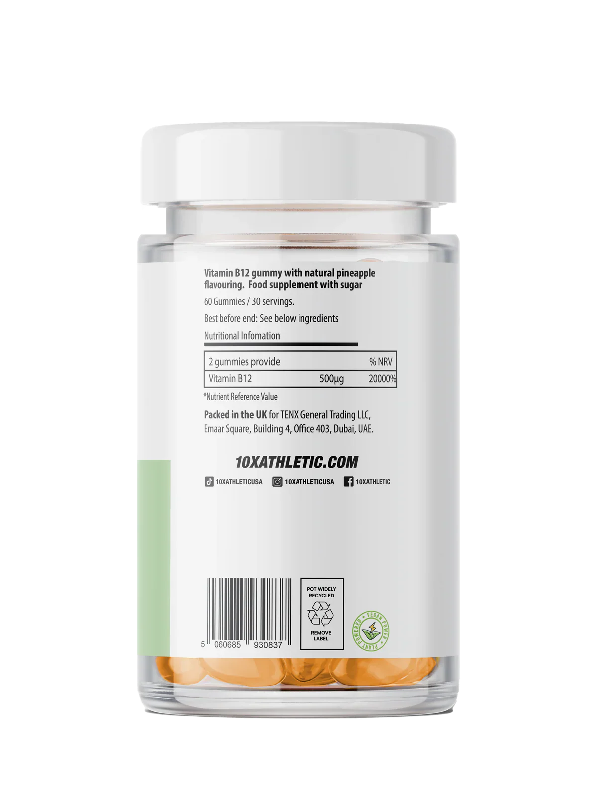 10X - B12 Gummies - 60 Gummies Supp City