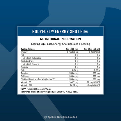 Applied Nutrition - Body Fuel energy shots - 12x60ml