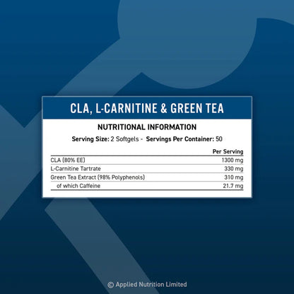 Applied Nutrition - CLA - L-Carnitine & Green Tea - 100 Softgels