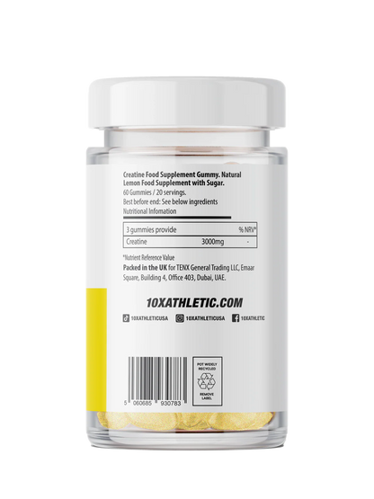 10X - Creatine gummies - Lemon flavour