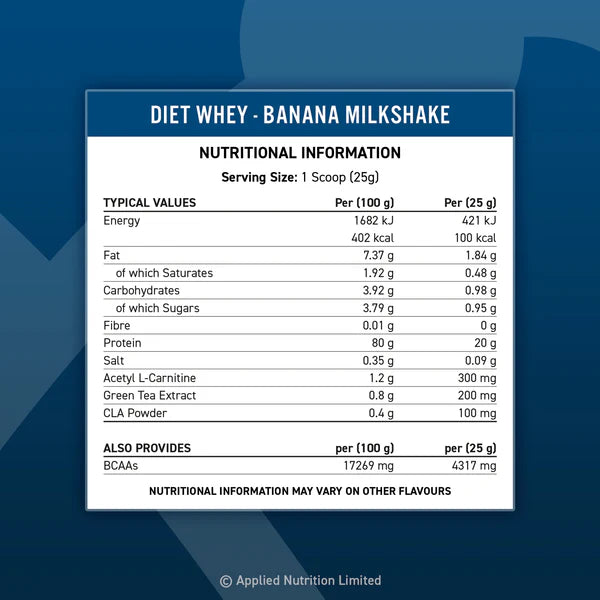 Applied Nutrition - Diet Whey Protein - 1000g