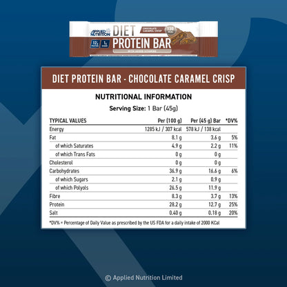 Applied Nutrition - Diet Protein Bar - 12x45g
