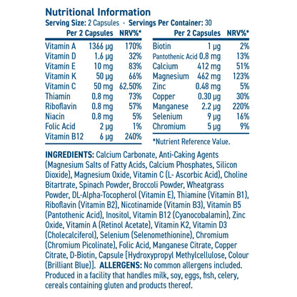 Applied Nutrition - Greens Multivitamins - 60 caps