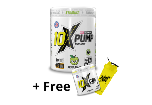 10X - Pump Stim Free Pre Workout - 600G