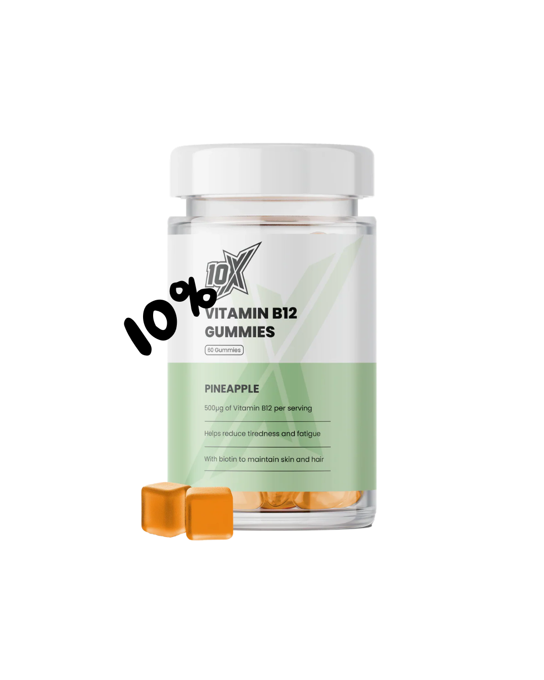 10X - B12 Gummies - 60 Gummies