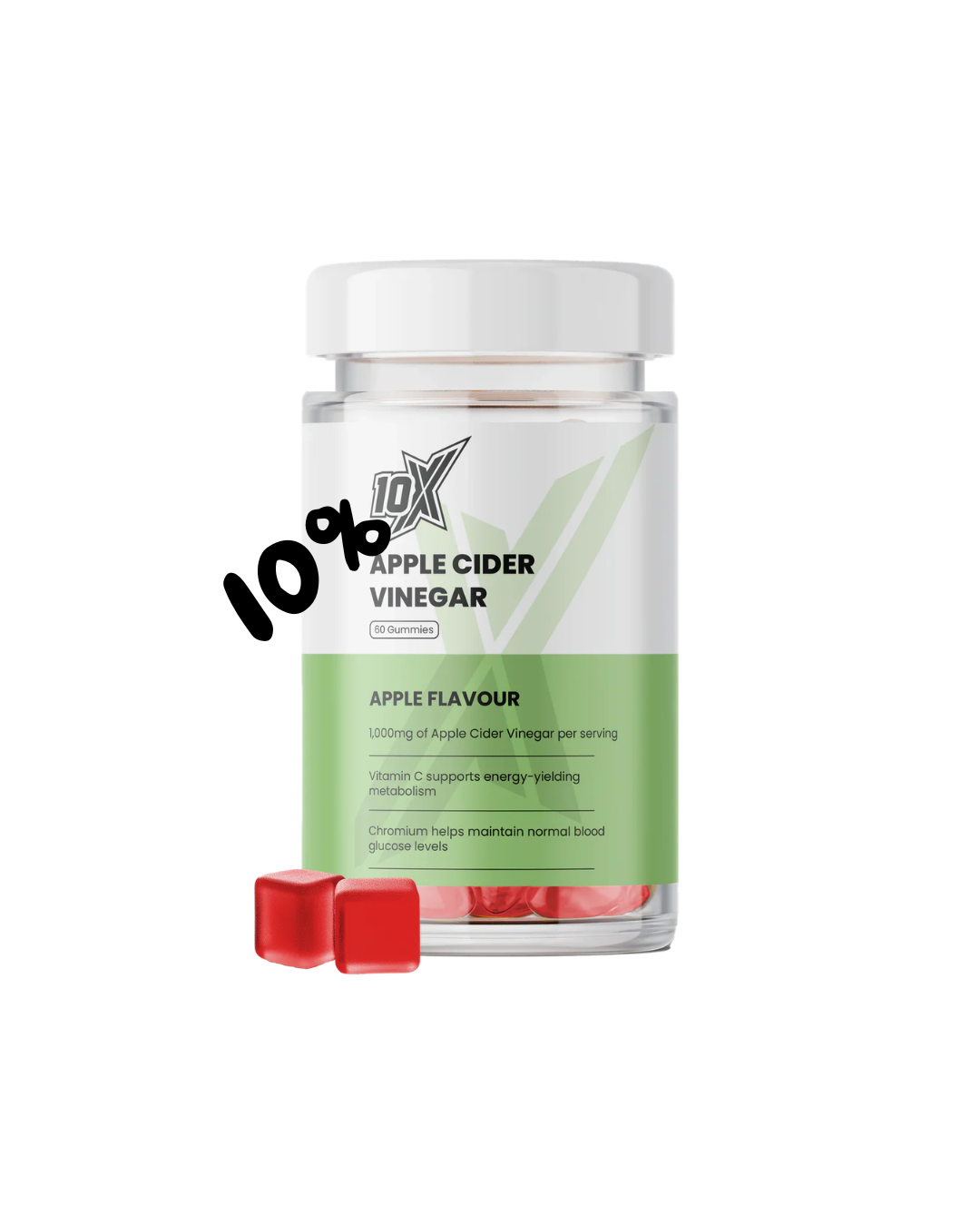 10X - Apple Cider Gummies - 60 gummies