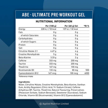 Applied Nutrition - ABE Pre-Workout Gel - 20x60 ML