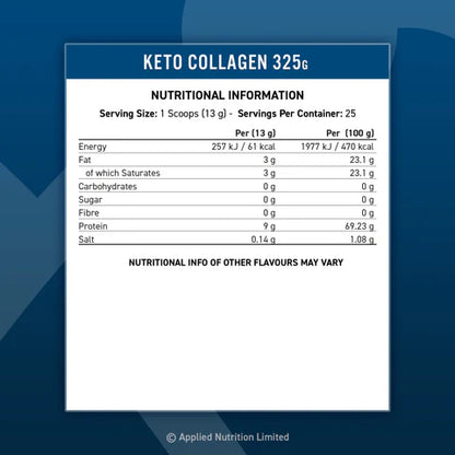 Applied Nutrition - Keto Collagen - Hydrolysed Collagen Peptide - 325g