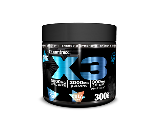 Quamtrax Nutrition - X3 Pre-Workout - 300g