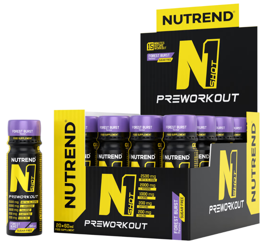 Nutrend - N1 Pre-Workout Shots - 20 x 60ml