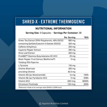 Applied Nutrition - Shred-X - Thermogenic Caps - 90 caps