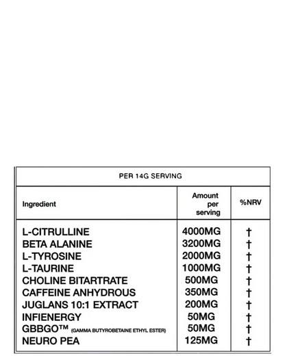 Top G supplements - Top P - preworkout