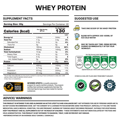 10X - Whey Protein - 770G