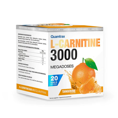 Quamtrax Nutrition - L-Carnitine 3000 shots - 20x25ml