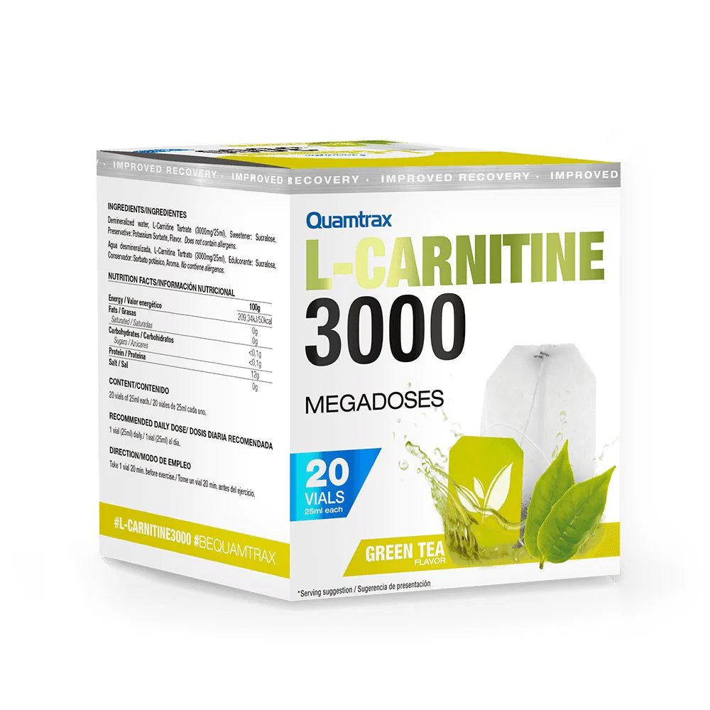 Quamtrax Nutrition - L-Carnitine 3000 shots - 20x25ml