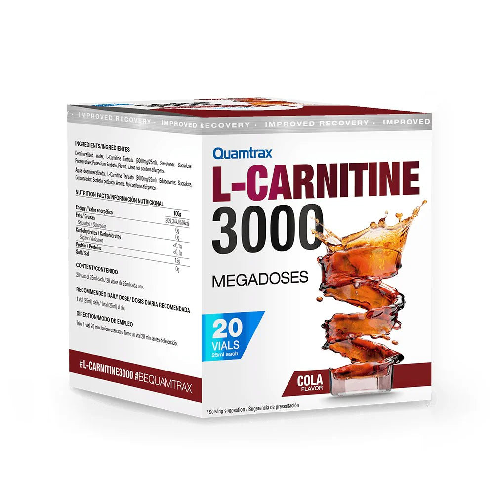 Quamtrax Nutrition - L-Carnitine 3000 shots - 20x25ml