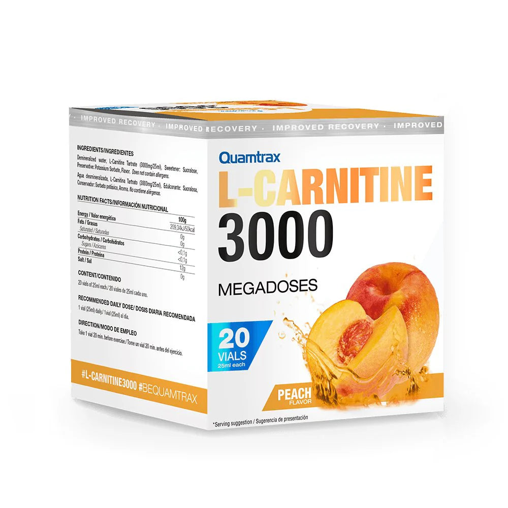 Quamtrax Nutrition - L-Carnitine 3000 shots - 20x25ml