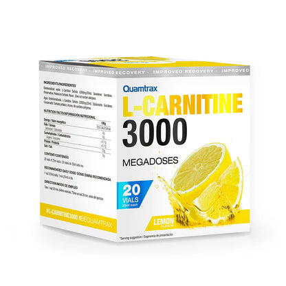 Quamtrax Nutrition - L-Carnitine 3000 shots - 20x25ml