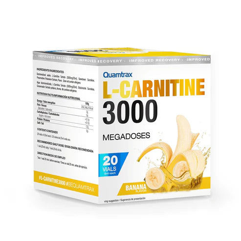 Quamtrax Nutrition - L-Carnitine 3000 shots - 20x25ml