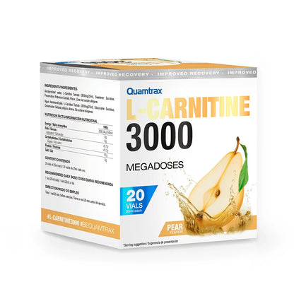 Quamtrax Nutrition - L-Carnitine 3000 shots - 20x25ml