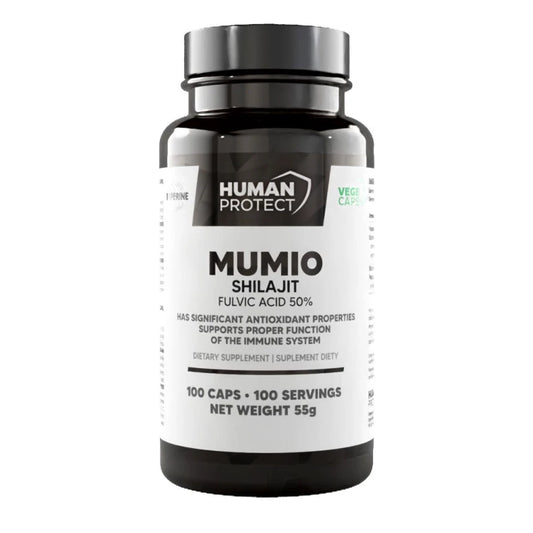 Human Protect - Mumio Shilajit 400mg -100 vege caps.